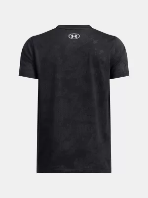 Majica za dječake UNDER ARMOUR UA TECH VENT JCQRD SS 1390019-001 CRNA