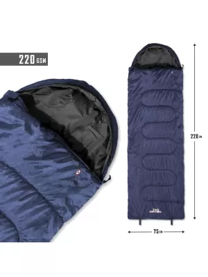 Vreća za spavanje PENTAGON SENTINEL SLEEPING BAG 220GR/M² D19001 PONOĆNO PLAVA