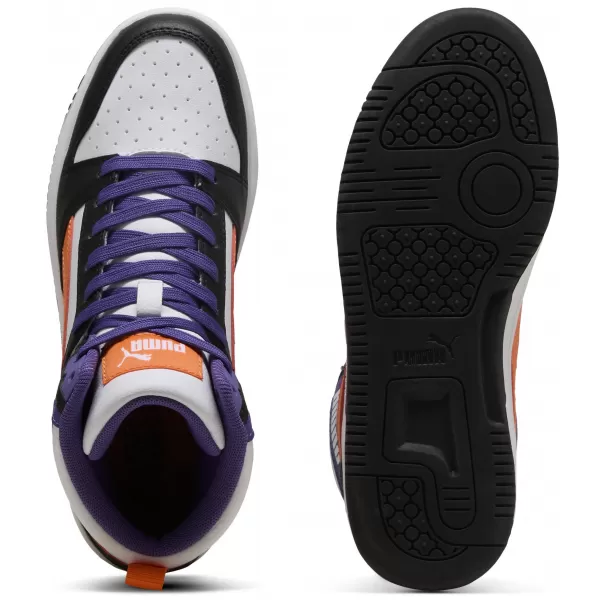  Dječje cipele PUMA REBOUND V6 MID JR 39383134 PUMA WHITE/ORANGE GLO/CRNA 