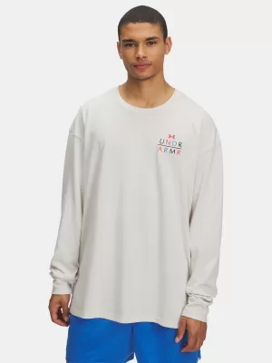 Muška majica kratkih rukava UNDER ARMOUR UA HWT MODERN SPORT OS LS 6004885-110 BIJELA