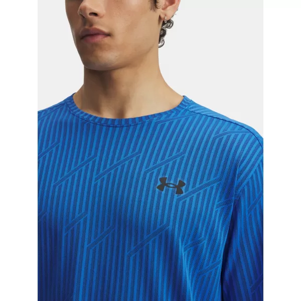  Muška majica kratkih rukava UNDER ARMOUR UA TECH VENT JACQUARD PLAVA 