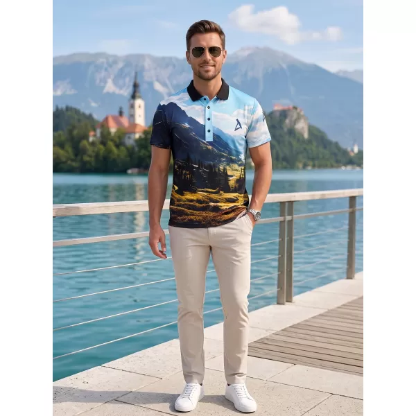  Muška funkcionalna majica kratkih rukava s vrhunskom kragnom ALTISPORT VOJ/ALM116TR05 PLANINE 