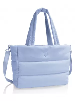 torba HEYS PUFFER TOTE BAG SVIJETLOPLAVA