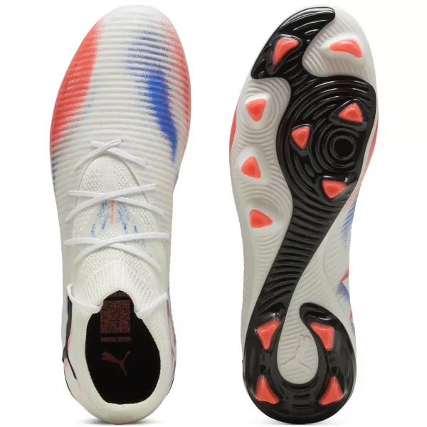  Muške cipele PUMA FUTURE 8 PRO FG/AG 10858801 WHITE/ BIJELA/PUMA CRNO/BLISTAVO CRVENO 