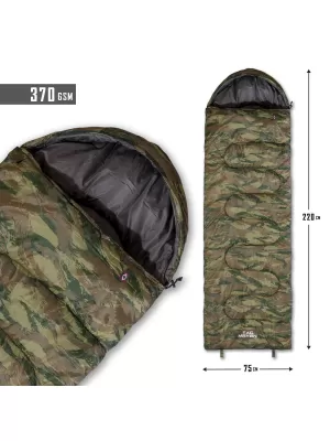 Vreća za spavanje PENTAGON MAJOR SLEEPING BAG 370GR/M² CAMO D19002 SIVI KAMUFLAŽ