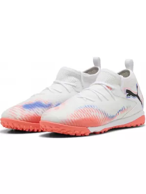 Dječje cipele PUMA FUTURE 8 MATCH TT + MID JR 10861601 WHITE/ BIJELA/PUMA CRNO/BLISTAVO CRVENO