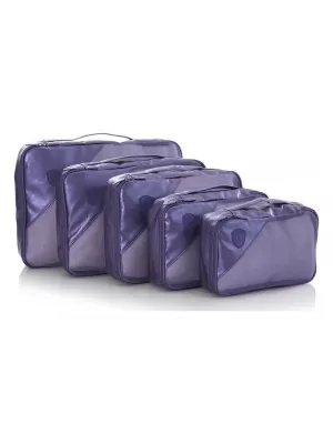 Set organizatora HEYS METALLIC PACKING CUBE 5PC NAVIKE