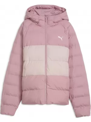 Dječja jakna PUMA SYNTHETIC HOODED PUFFER JACKET 68840465 STALOŽENO RUŽIČASTO