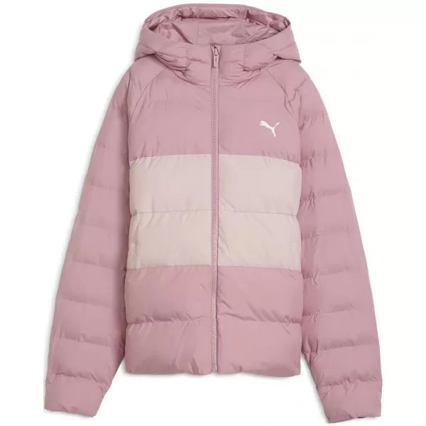  Dječja jakna PUMA SYNTHETIC HOODED PUFFER JACKET 68840465 STALOŽENO RUŽIČASTO 