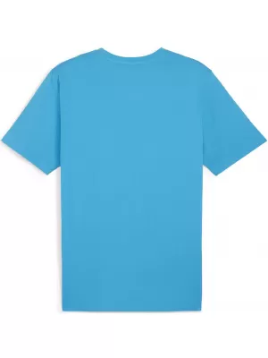 Muški dres PUMA TEAMRISE LOGO JERSEY COTTON 658705_02 SPEED BLUE/ BRZINA PLAVA/PUMA BIJELA
