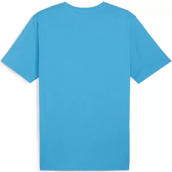  Muški dres PUMA TEAMRISE LOGO JERSEY COTTON 658705_02 SPEED BLUE/ BRZINA PLAVA/PUMA BIJELA 