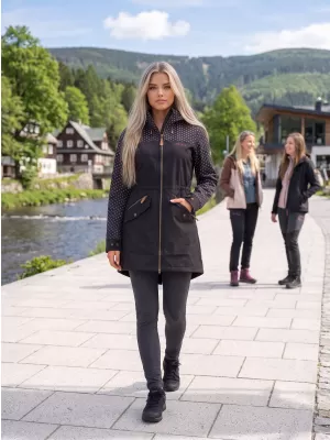 Ženska softshell jakna ALTISPORT GEMEE CRNA