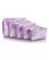 Set organizatora HEYS METALLIC PACKING CUBE 5PC LILA