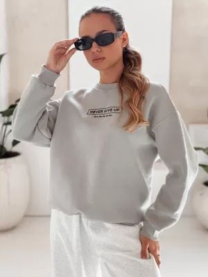 Ženska majica DSTREET BY1230 SVIJETLO SIVE BOJE