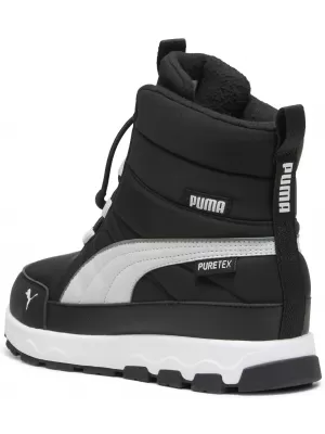 Čizme PUMA EVOLVE BOOT PURETEX JR 39264702 PUMA CRNA/PEPEO SIVA/BIJELA