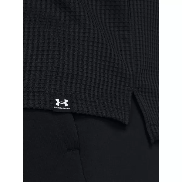  Muški sweatshirt UNDER ARMOUR UA RIVAL WAFFLE HOODIE 1383108-001 CRNA 