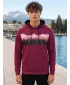 Muška dukserica ALTISPORT GORO BURGUNDIJSKI