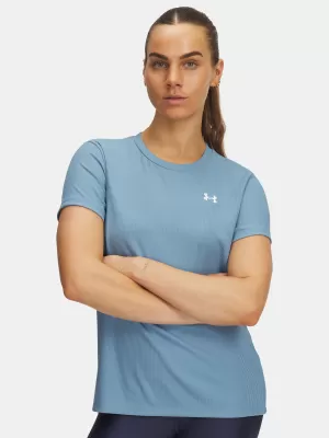 Ženska majica kratkih rukava UNDER ARMOUR TECH RIB SSC 1389852-418 PLAVA