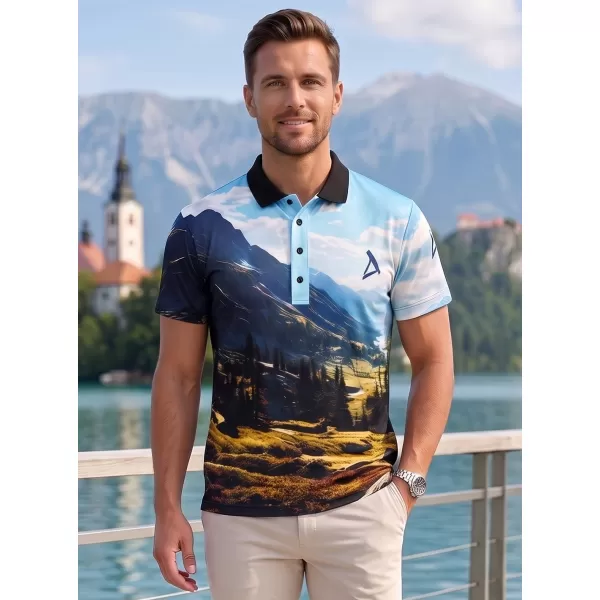  Muška funkcionalna majica kratkih rukava s vrhunskom kragnom ALTISPORT VOJ/ALM116TR05 PLANINE 