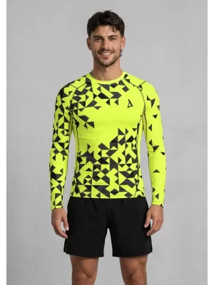 Muška premium funkcionalna kompresijska majica ALTISPORT VOJ/ALM108TR03 NEON ŽUTA