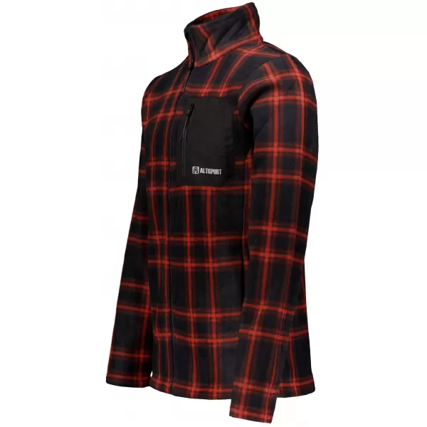  Muški sweatshirt ALTISPORT SERAN ČERVENÁ NARANČASTA 