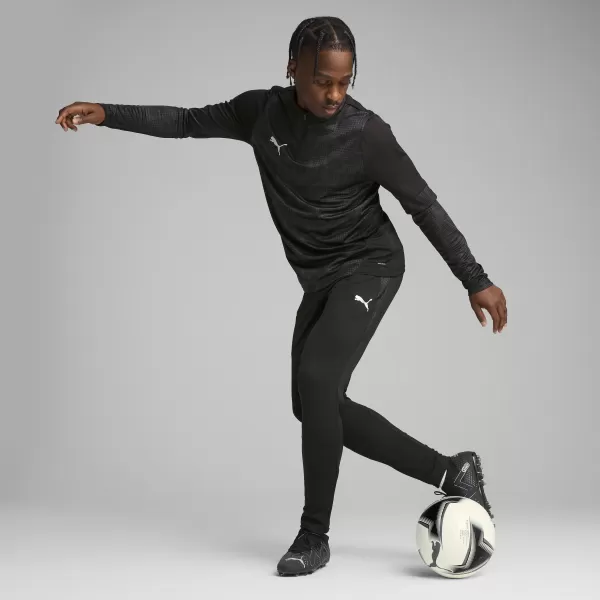  Muška dukserica PUMA TEAMCUP TRAINING 1/4 ZIP TOP 659164_03 PUMA CRNO/PUMA SREBRO 