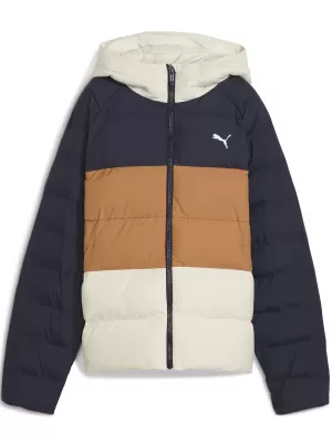 Dječja jakna PUMA SYNTHETIC HOODED PUFFER JACKET 68840416 NOVA MORNARICA