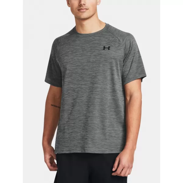  Muška majica kratkih rukava UNDER ARMOUR UA TECH TEXTURED SS 1382796-025 SIVA 