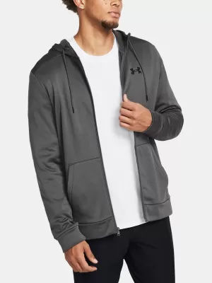 Muški sweatshirt UNDER ARMOUR UA ARMOUR FLEECE FZ HOODIE 1373357-025 SIVA