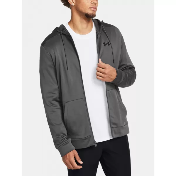  Muški sweatshirt UNDER ARMOUR UA ARMOUR FLEECE FZ HOODIE 1373357-025 SIVA 