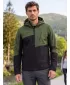 Muška softshell jakna ALTISPORT GAN KAKI/CRNA