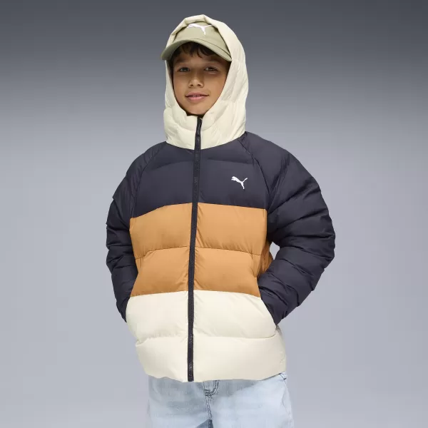  Dječja jakna PUMA SYNTHETIC HOODED PUFFER JACKET 68840416 NOVA MORNARICA 