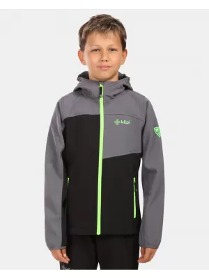 Dječja softshell jakna KILPI RAVIO-J ZJ0105KI CRNI