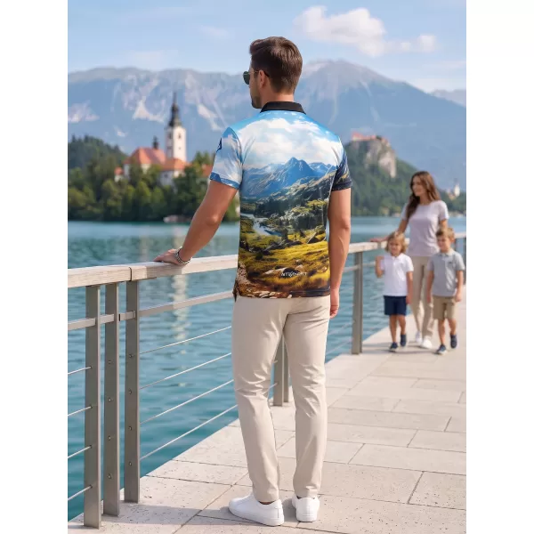  Muška funkcionalna majica kratkih rukava s vrhunskom kragnom ALTISPORT VOJ/ALM116TR05 PLANINE 
