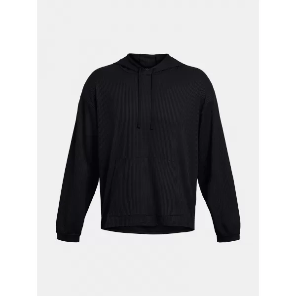  Muški sweatshirt UNDER ARMOUR UA RIVAL WAFFLE HOODIE 1383108-001 CRNA 