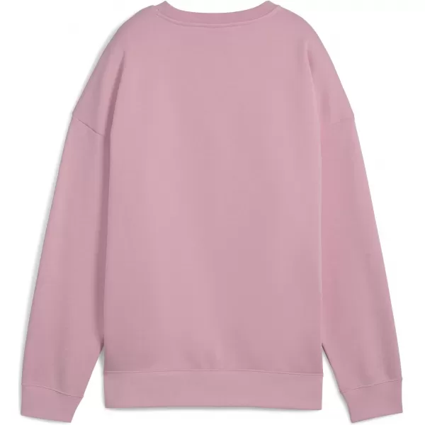  Ženski sweatshirt PUMA ESS OVERSIZED CREW FL 68540065 STALOŽENO RUŽIČASTO 