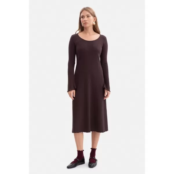 Haljina BEWEAR B308 TAMNA ČOKOLADA 