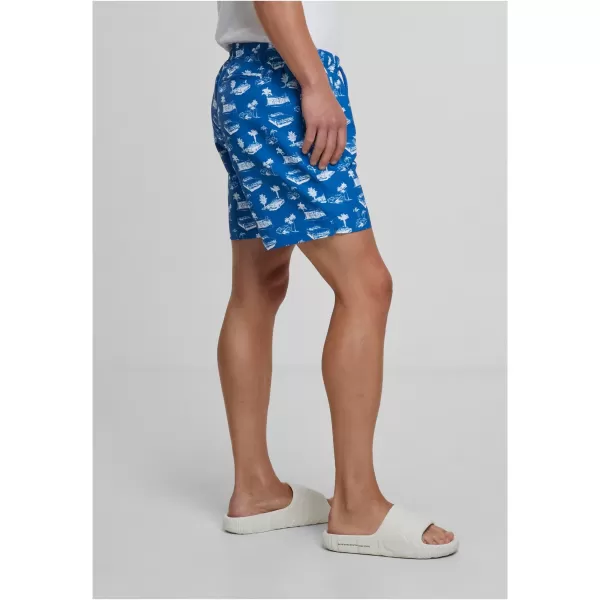 Kupne kratke hlače URBAN CLASSICS TB2679 JARKO PLAVA/BIJELA 