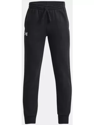 Trenirke za dječake UNDER ARMOUR UA RIVAL FLEECE JOGGERS 1379787-001 CRNA