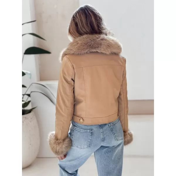  Ženska jakna DSTREET TY5139 KARAMELA 