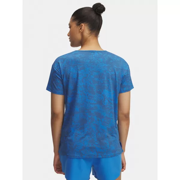  Ženska majica kratkih rukava UNDER ARMOUR VANISH ENERGY SS 2.0 PRINT 1389222-402 PLAVA 