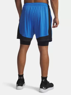 Muške kratke hlače UNDER ARMOUR UA TECH VENT 2IN1 SHORT PLAVA