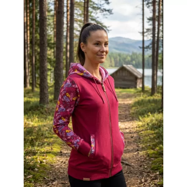 Ženska majica ALTISPORT GALAH BURGUNDIJSKI 