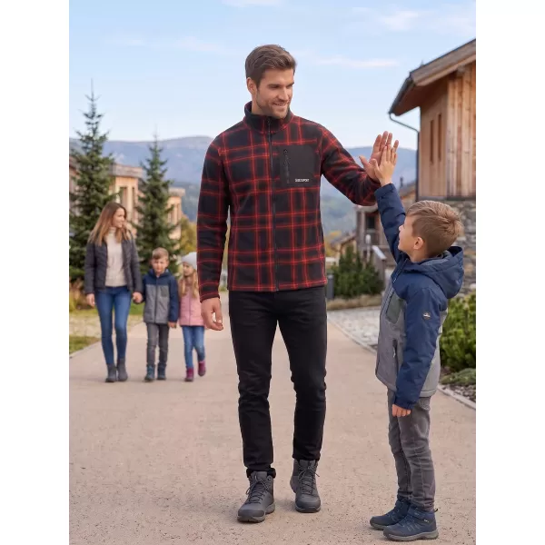  Muški sweatshirt ALTISPORT SERAN ČERVENÁ NARANČASTA 