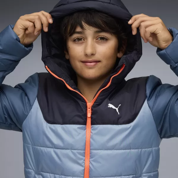  Jakna PUMA ESS HOODED PADDED JACKET 68522634 HLADNO PLAVA 