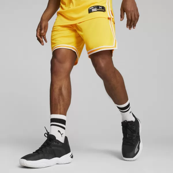  Kratke hlače PUMA HOOPS TEAM GAME SHORT 67662905 CYBER ​​ŽUTA 