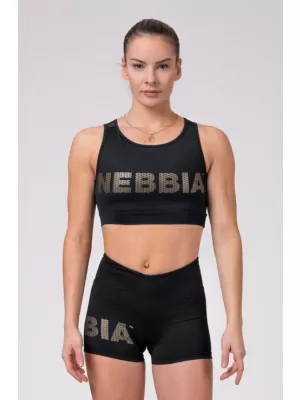 Zlatni mrežasti mini top 830 BLACK Nebbia
