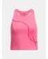 Majica bez rukava za djevojku UNDER ARMOUR G MOTION BRANDED CROP TANK 1390079-672 RUŽIČASTA