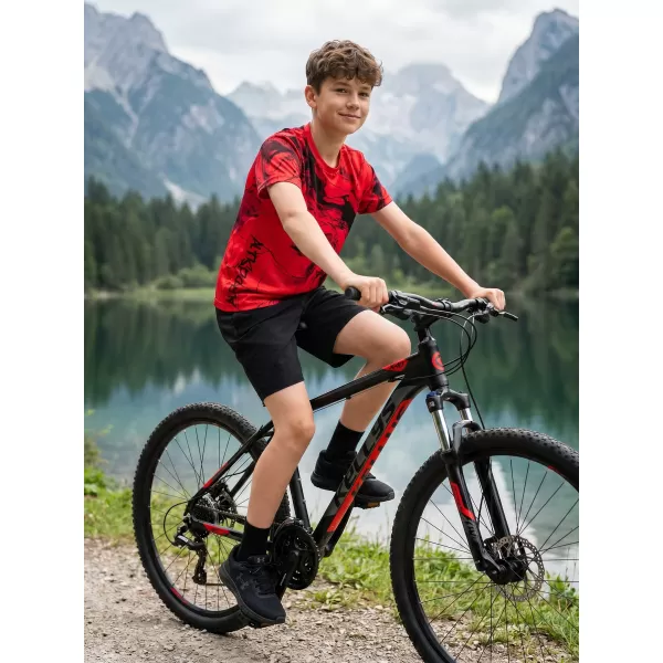  Dječja premium funkcionalna majica ALTISPORT VOJ/ALK071TR01 CRVENA 