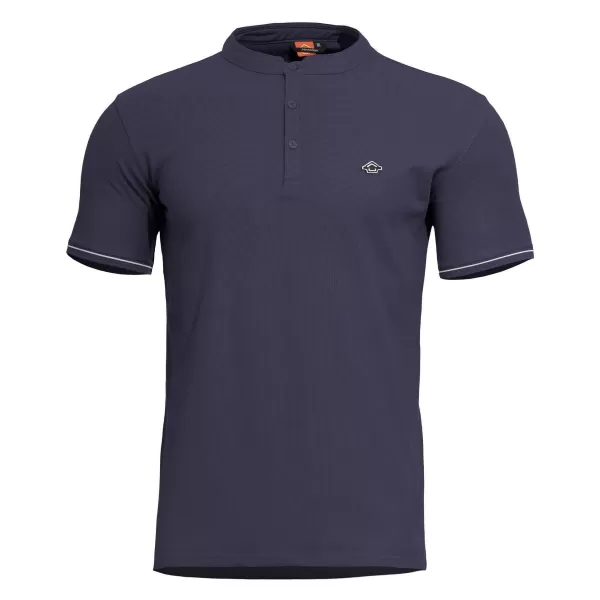  majica PENTAGON LEVANTES HENLEY T-SHIRT STRIPES K09025 TAMNOPLAVA 
